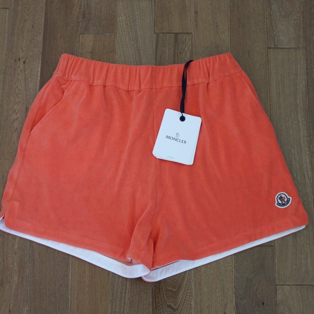 Moncler Orange Women's Terry Lounge Shorts